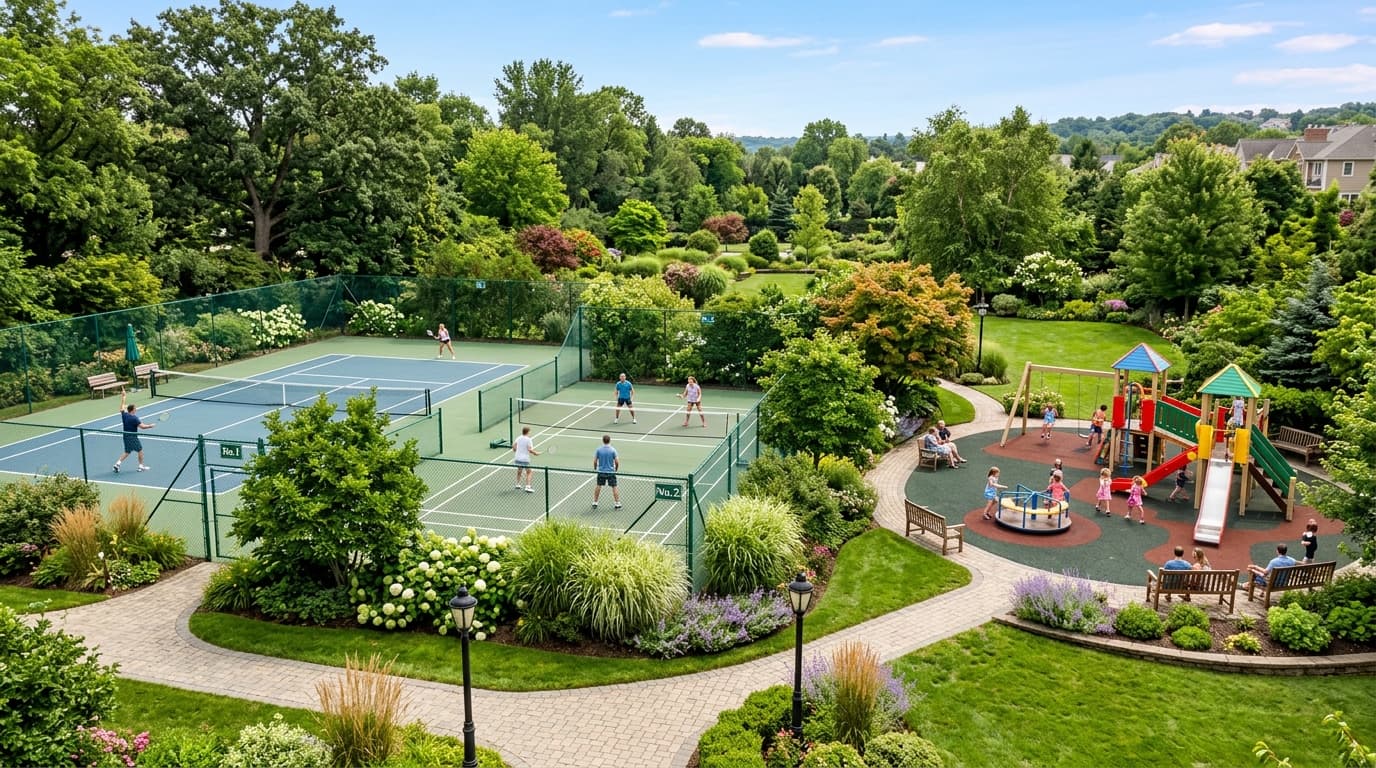 Sports Courts & Kids Zone